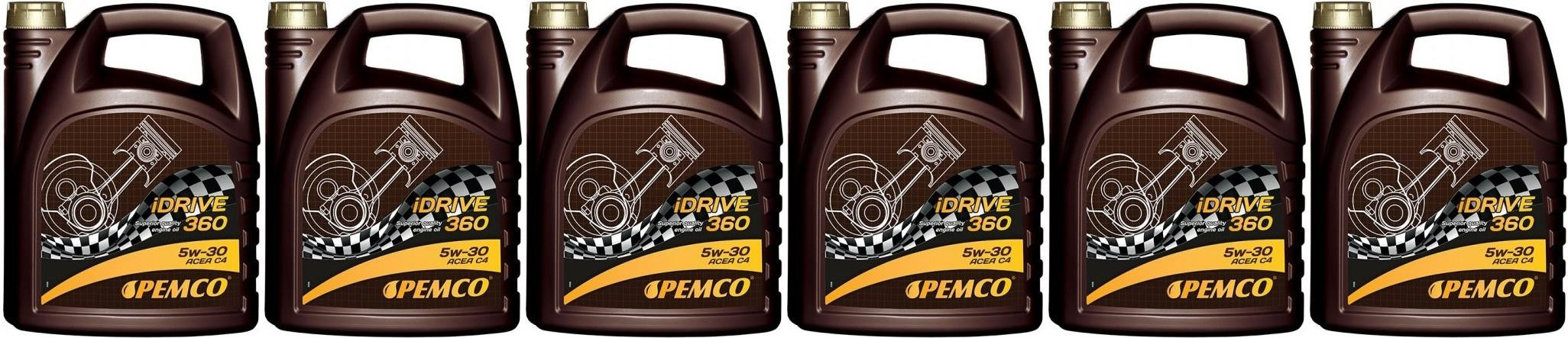 Pemco iDRIVE 360 5W-30 Motoröl 6x 5 = 30 Liter