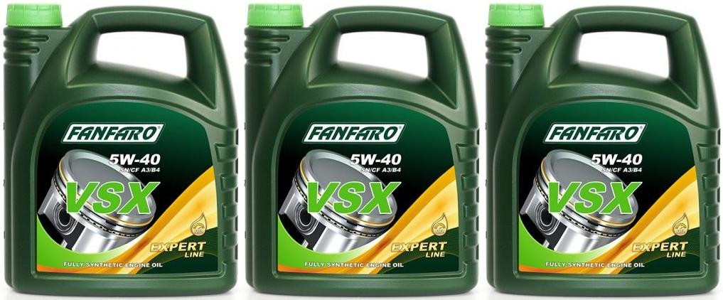 Fanfaro VSX 5W-40 Motoröl 3x 5 = 15 Liter