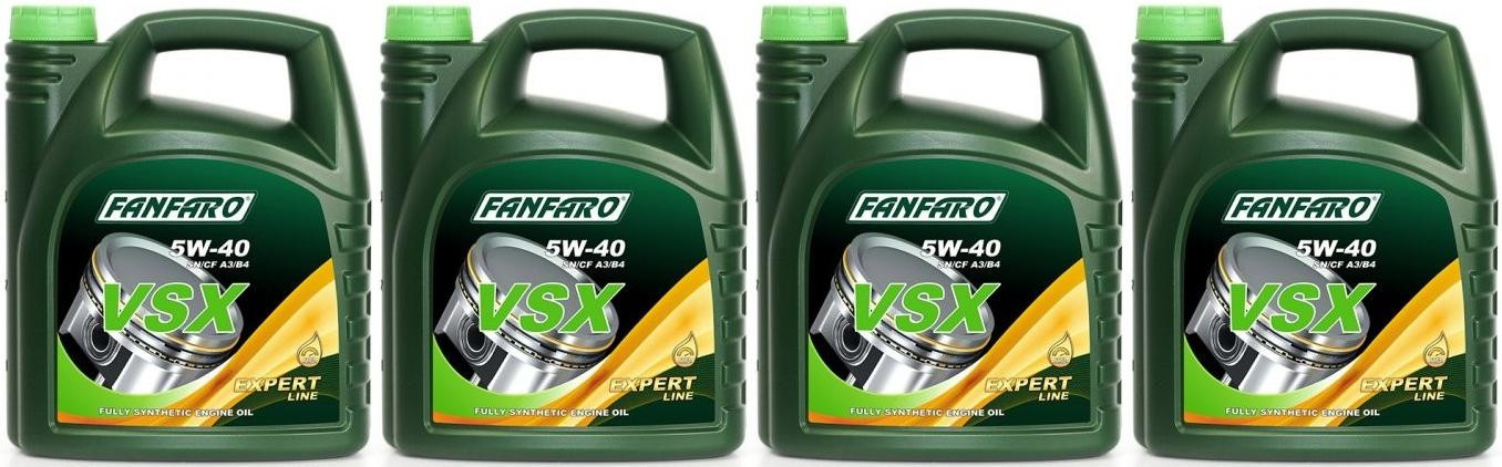 Fanfaro VSX 5W-40 Motoröl 4x 5 = 20 Liter
