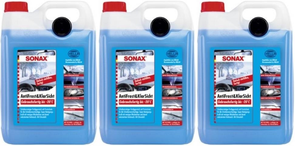 Sonax 03325000 AntiFrost & KlarSicht CLASSIC Citrusduft gebrauchsfertig 3x5=15l
