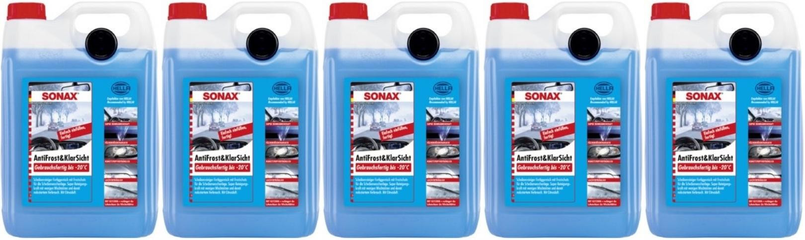 Sonax 03325000 AntiFrost & KlarSicht CLASSIC Citrusduft gebrauchsfertig 5x5=25l