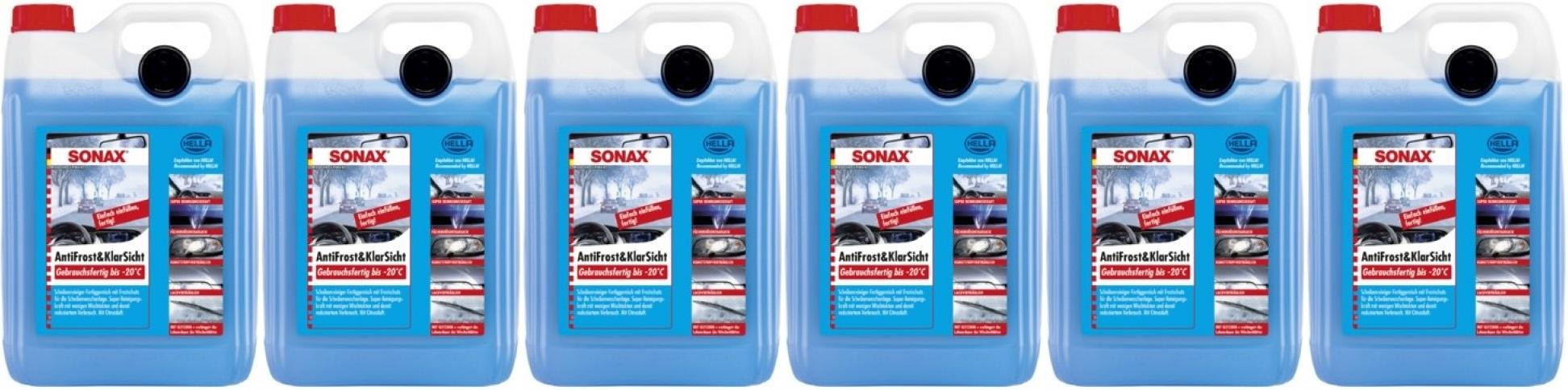 Sonax 03325000 AntiFrost & KlarSicht CLASSIC Citrusduft gebrauchsfertig 6x5=30l
