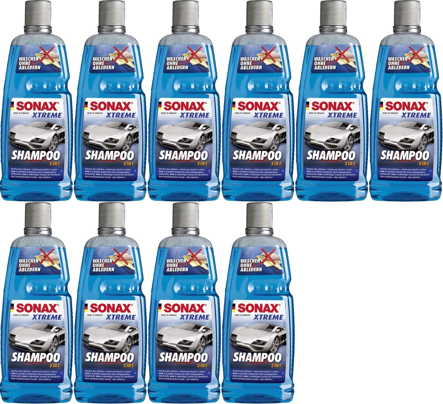 Sonax Xtreme ActiveShampoo 2 in 1, 10x 1l = 10 Liter