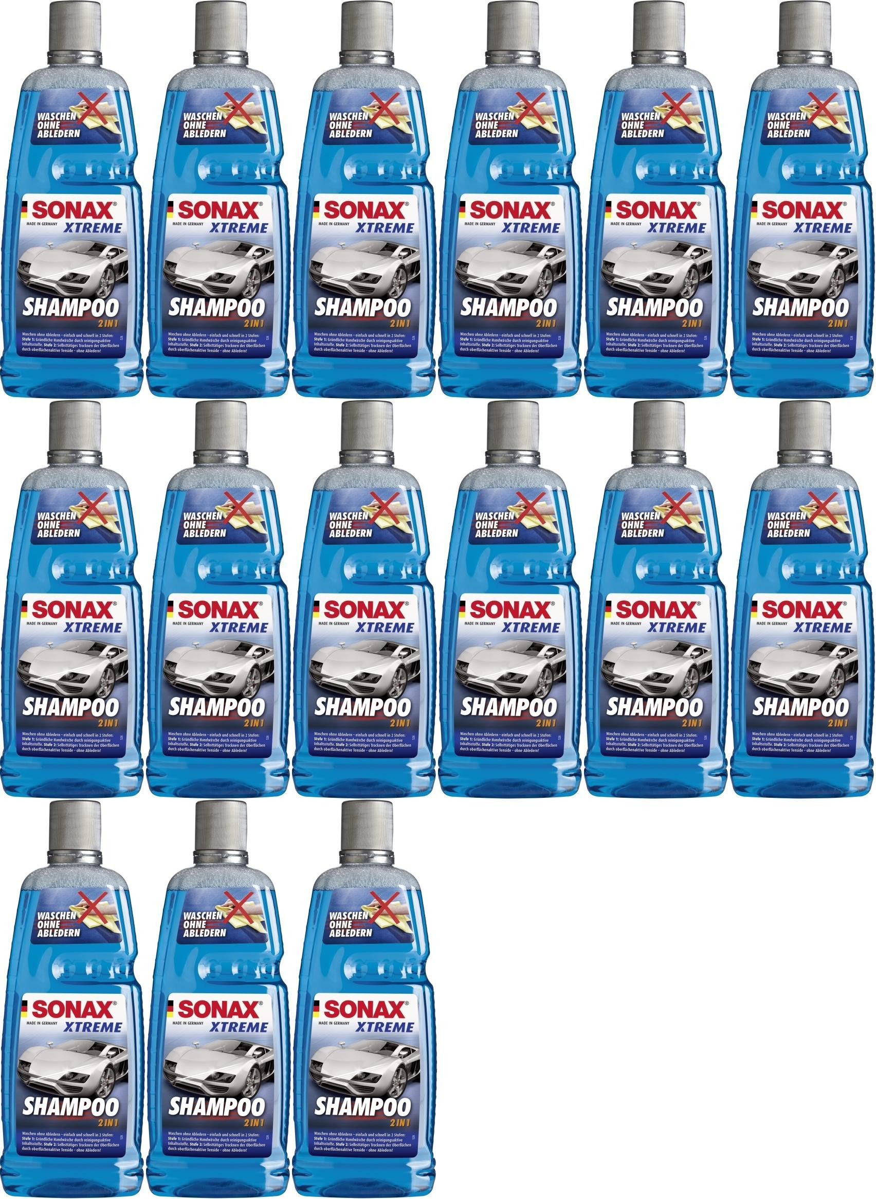 Sonax Xtreme ActiveShampoo 2 in 1, 15x 1l = 15 Liter