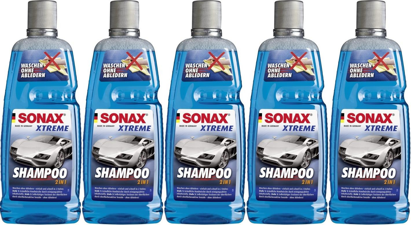 Sonax Xtreme ActiveShampoo 2 in 1, 5x 1l = 5 Liter