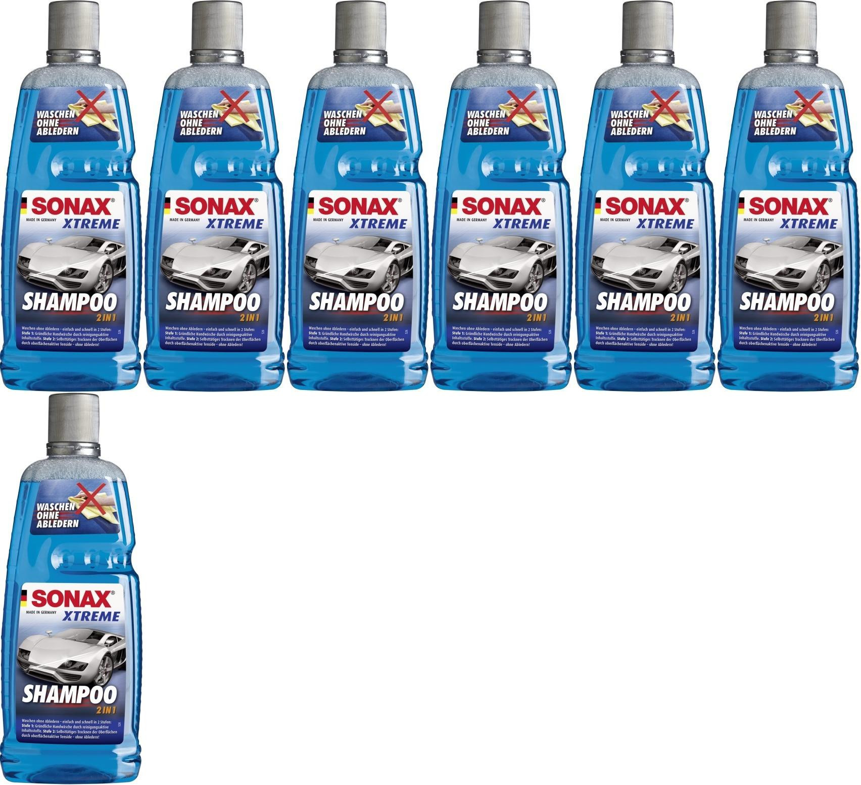 Sonax Xtreme ActiveShampoo 2 in 1, 7x 1l = 7 Liter