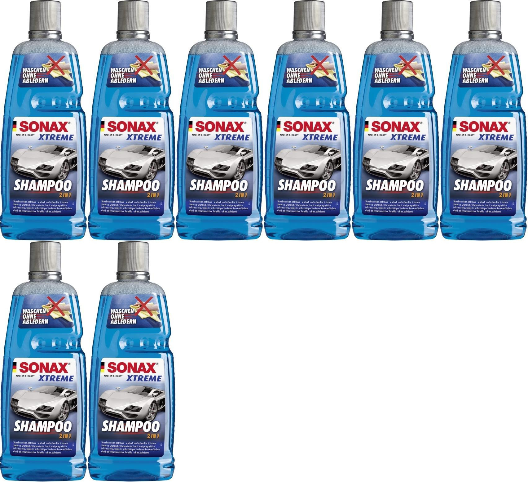 Sonax Xtreme ActiveShampoo 2 in 1, 8x 1l = 8 Liter
