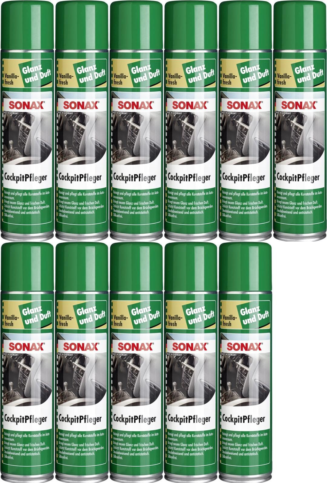 SONAX Cockpit Pfleger Vanilla-fresh 11x 400 Milliliter