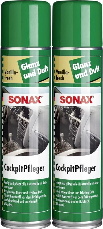 SONAX Cockpit Pfleger Vanilla-fresh 2x 400 Milliliter