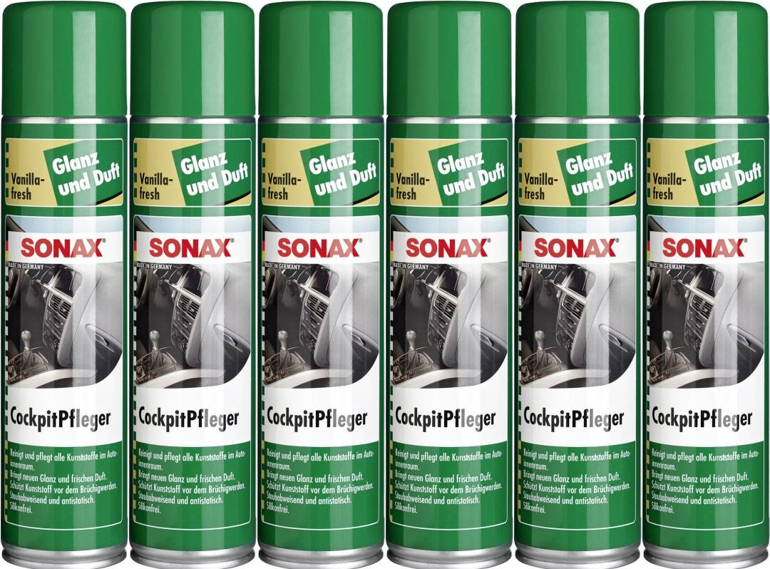 SONAX Cockpit Pfleger Vanilla-fresh 6x 400 Milliliter