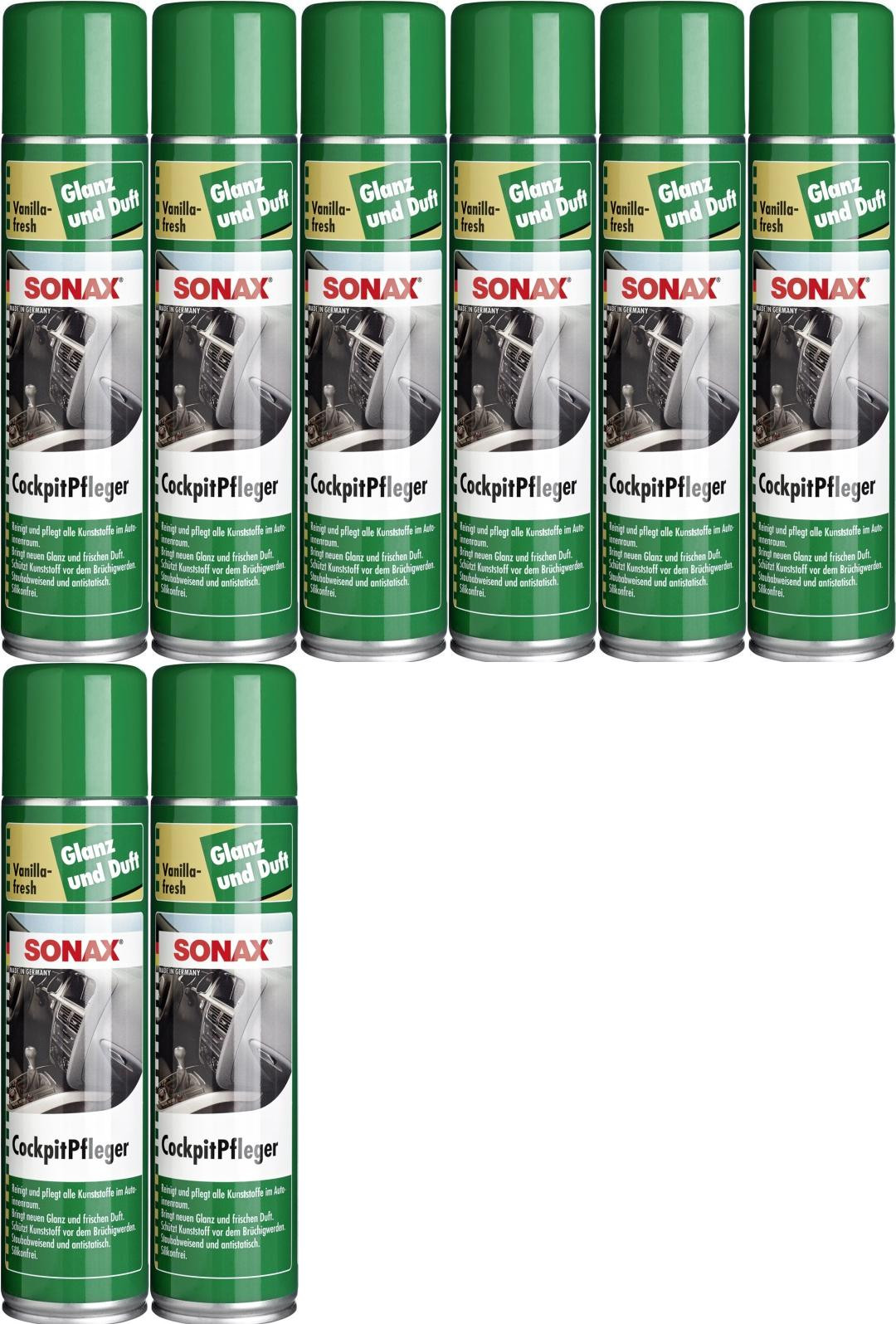 SONAX Cockpit Pfleger Vanilla-fresh 8x 400 Milliliter