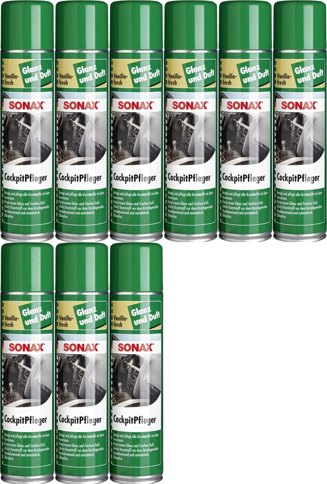 SONAX Cockpit Pfleger Vanilla-fresh 9x 400 Milliliter