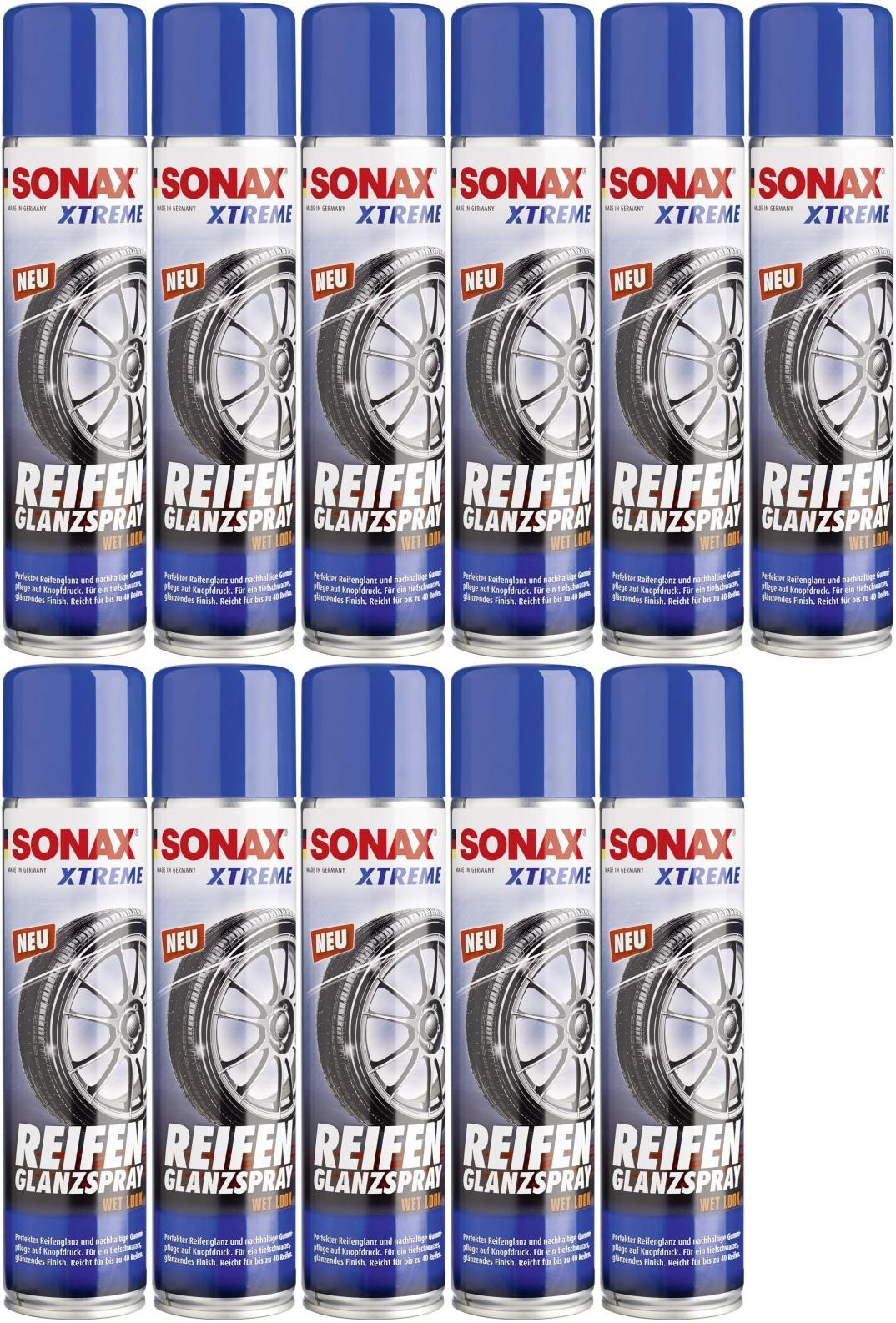 SONAX XTREME Reifen Glanz Spray 11x 400 Milliliter