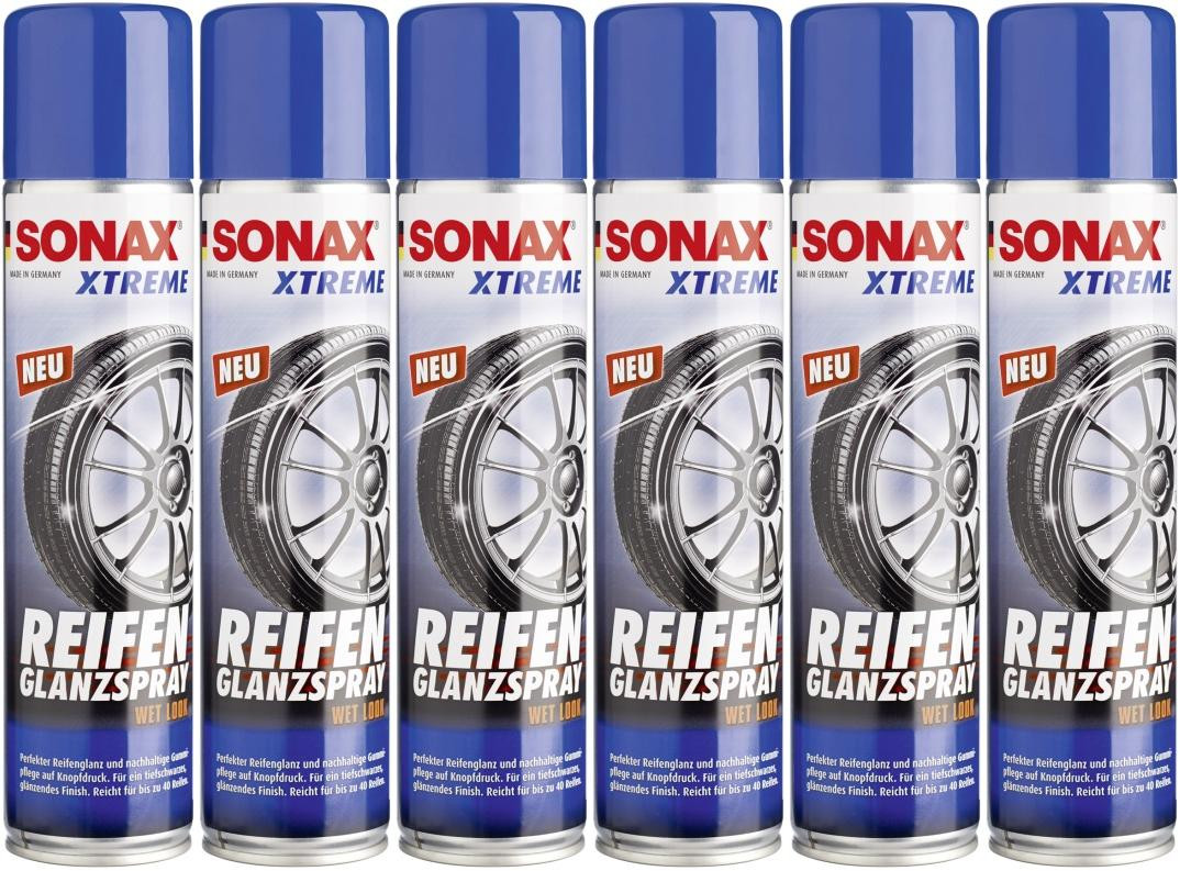 SONAX XTREME Reifen Glanz Spray 6x 400 Milliliter