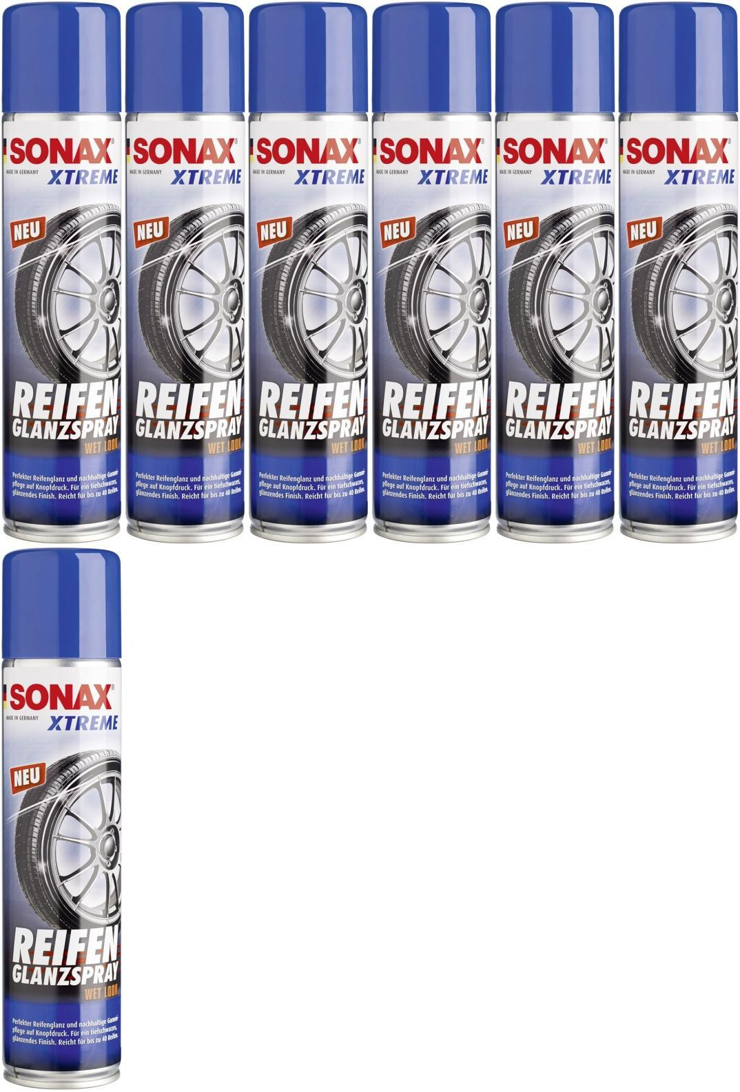 SONAX XTREME Reifen Glanz Spray 7x 400 Milliliter
