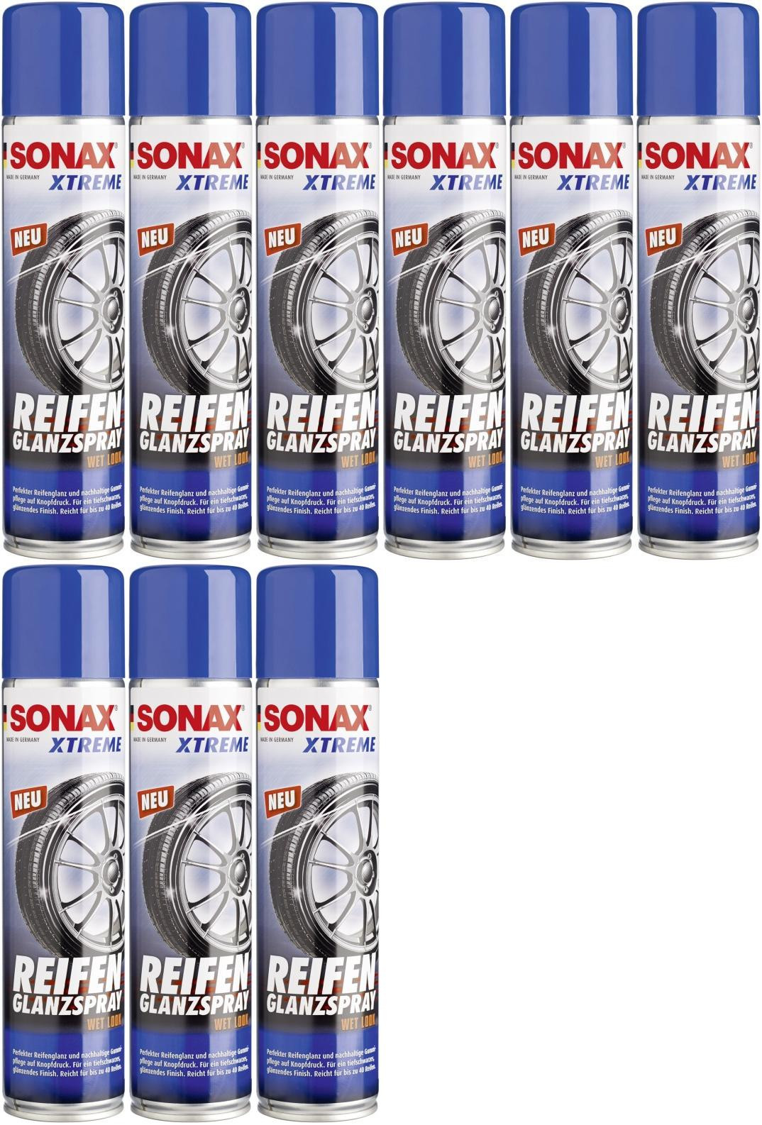 SONAX XTREME Reifen Glanz Spray 9x 400 Milliliter