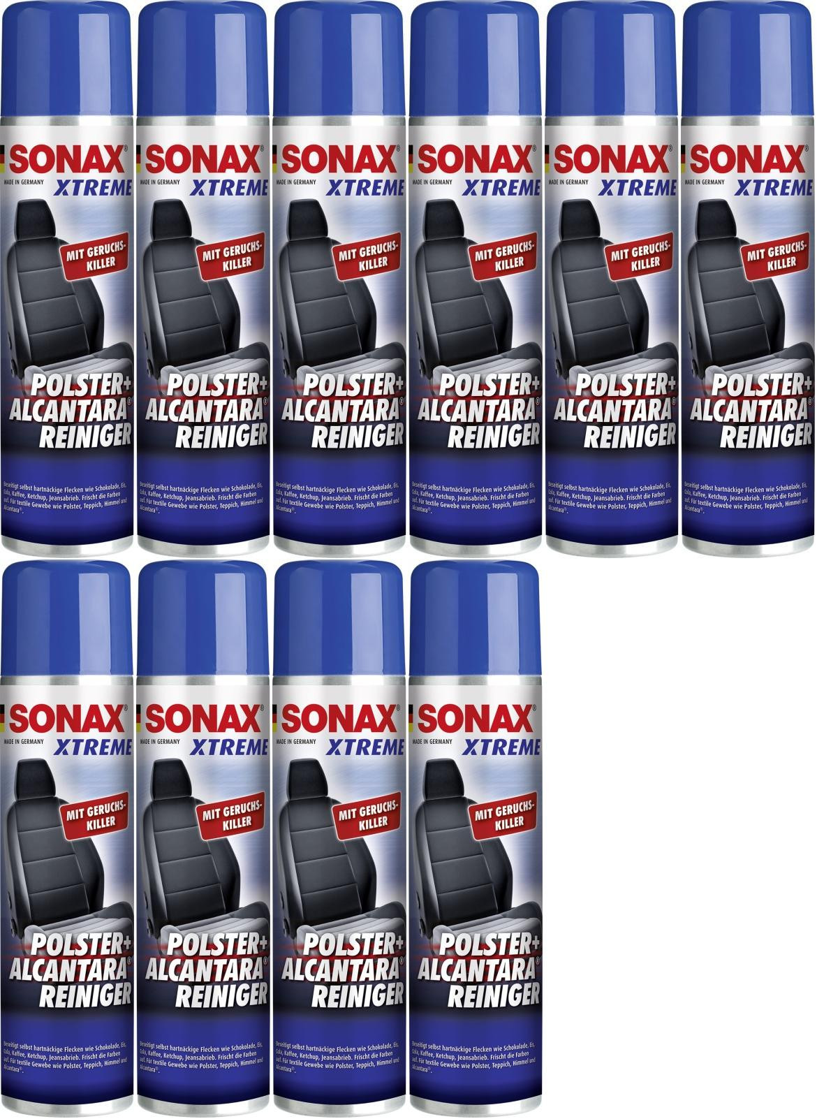SONAX XTREME Polster- & Alcantara Reiniger 10x 400 Milliliter