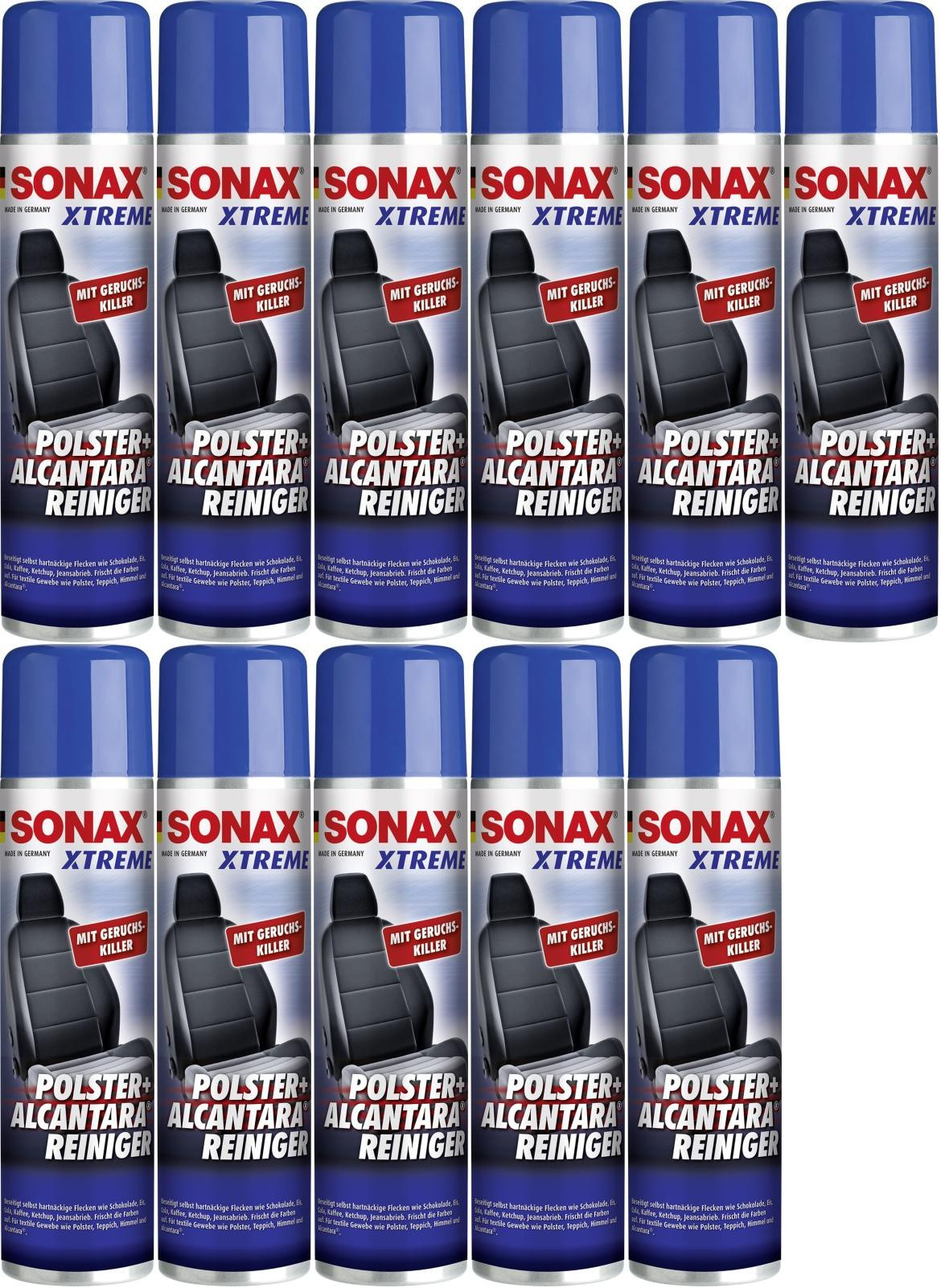 SONAX XTREME Polster- & Alcantara Reiniger 11x 400 Milliliter
