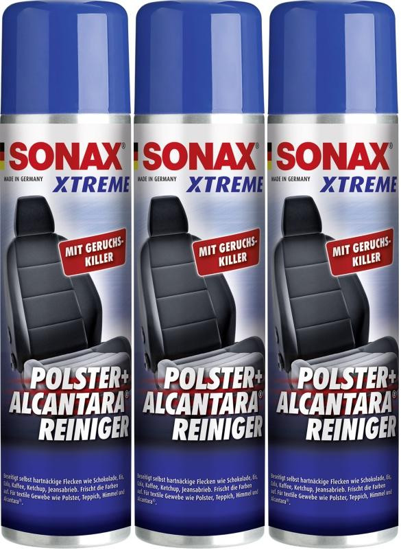 SONAX XTREME Polster- & Alcantara Reiniger 3x 400 Milliliter