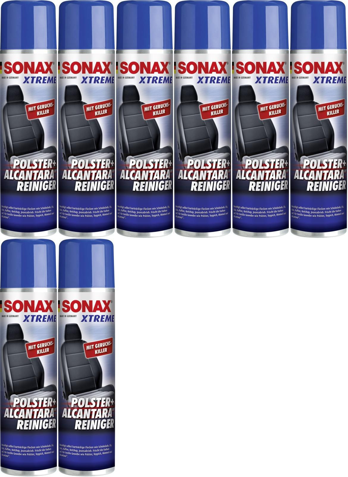 SONAX XTREME Polster- & Alcantara Reiniger 8x 400 Milliliter