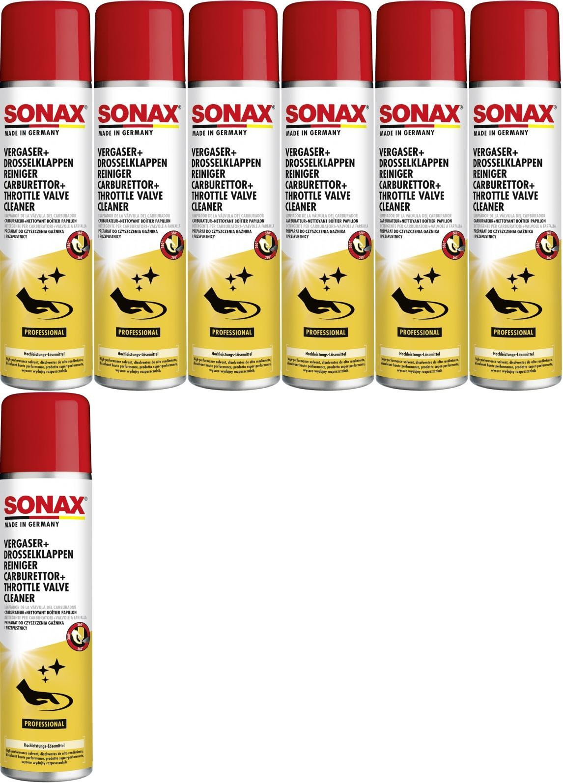 SONAX Vergaser + DrosselklappenReiniger 7x 400 Milliliter