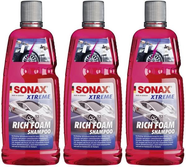 Sonax Xtreme RichFoam Shampoo 1 Liter 3x 1l = 3 Liter