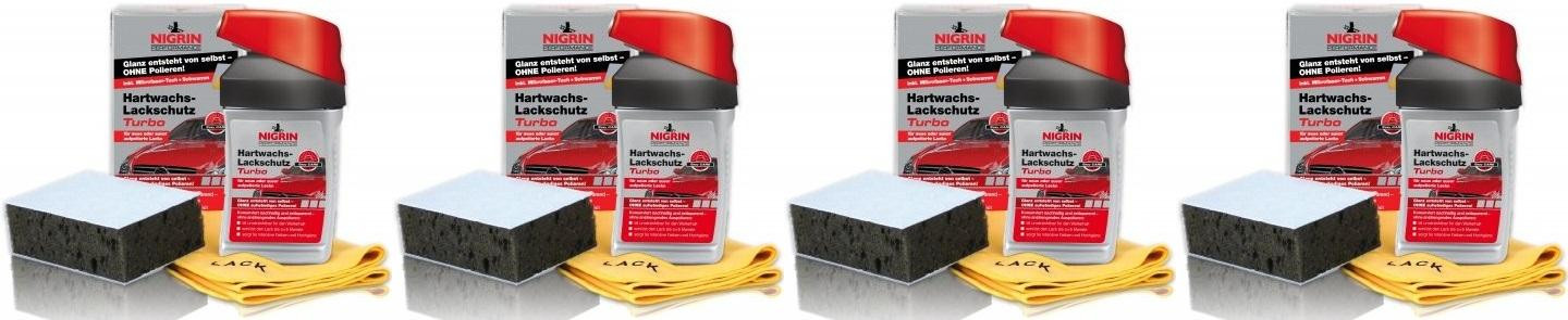 Nigrin Turbo Hartwachs-Lackschutz Set 4x 300 Milliliter