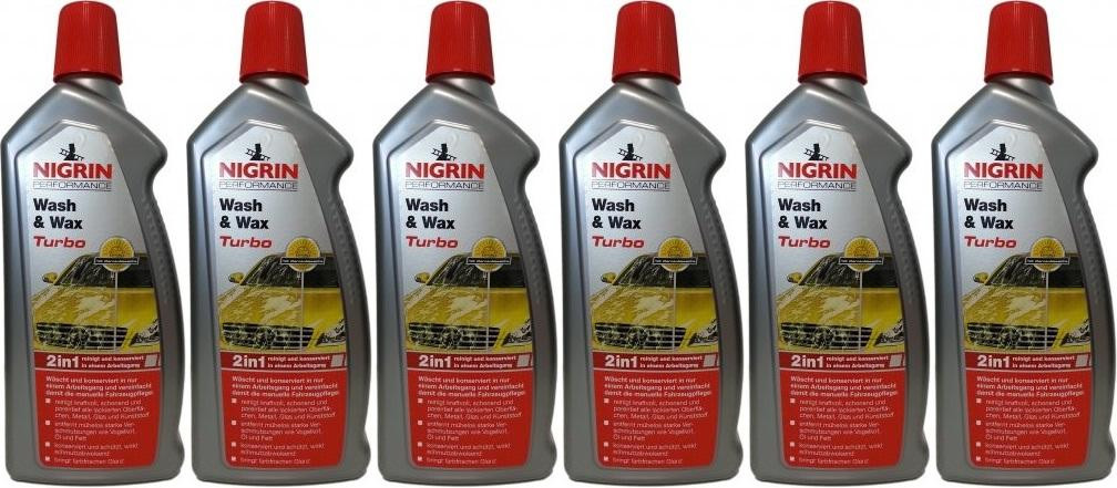 Nigrin Performance Wash & Wax Turbo 1000ml 6x 1l = 6 Liter