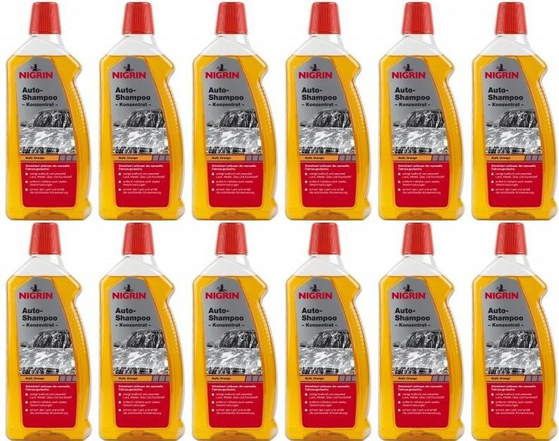 Nigrin Auto-Shampoo Konzentrat Orange 1000ml 12x 1l = 12 Liter