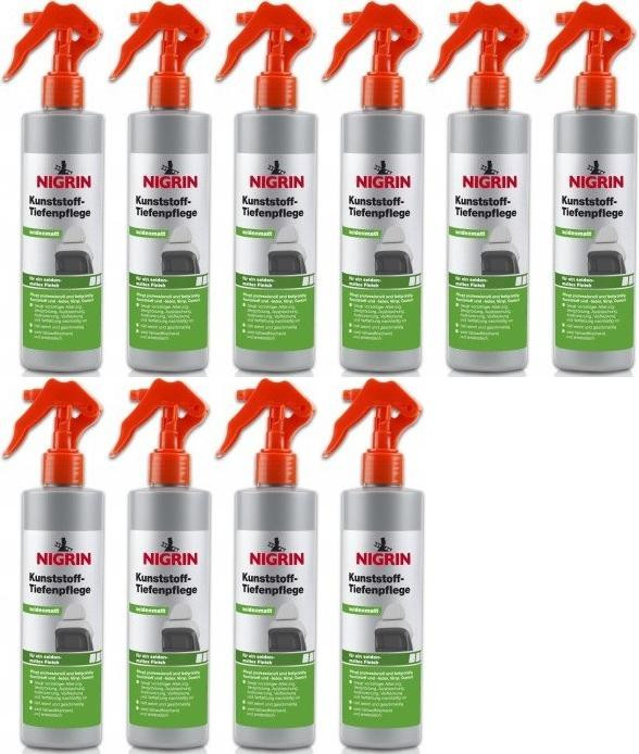 Nigrin Kunststoff-Tiefenpflege seidenmatt 10x 300 Milliliter