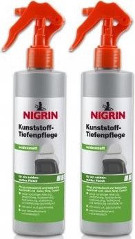 Nigrin Kunststoff-Tiefenpflege seidenmatt 2x 300 Milliliter