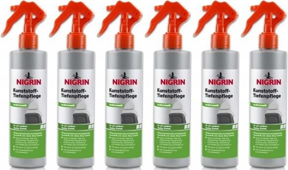 Nigrin Kunststoff-Tiefenpflege seidenmatt 6x 300 Milliliter