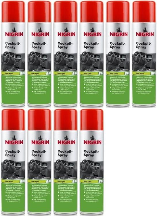 Nigrin Cockpit-Spray Apfel 10x 400 Milliliter
