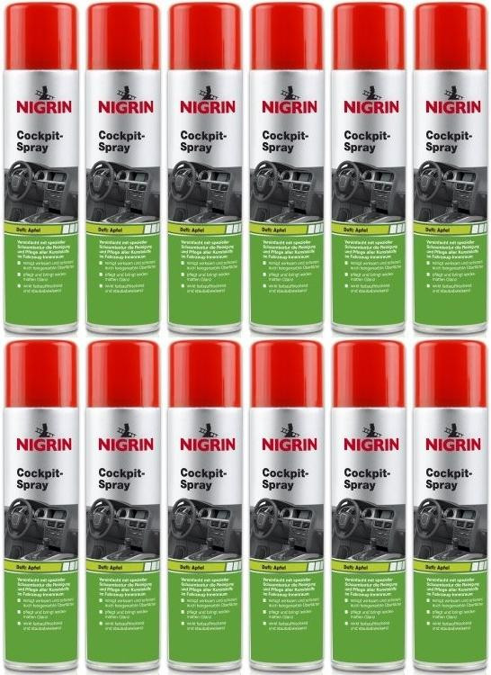 Nigrin Cockpit-Spray Apfel 12x 400 Milliliter