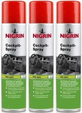 Nigrin Cockpit-Spray Apfel 3x 400 Milliliter