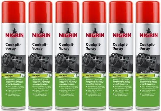 Nigrin Cockpit-Spray Apfel 6x 400 Milliliter