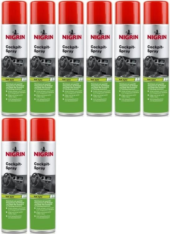 Nigrin Cockpit-Spray Apfel 8x 400 Milliliter
