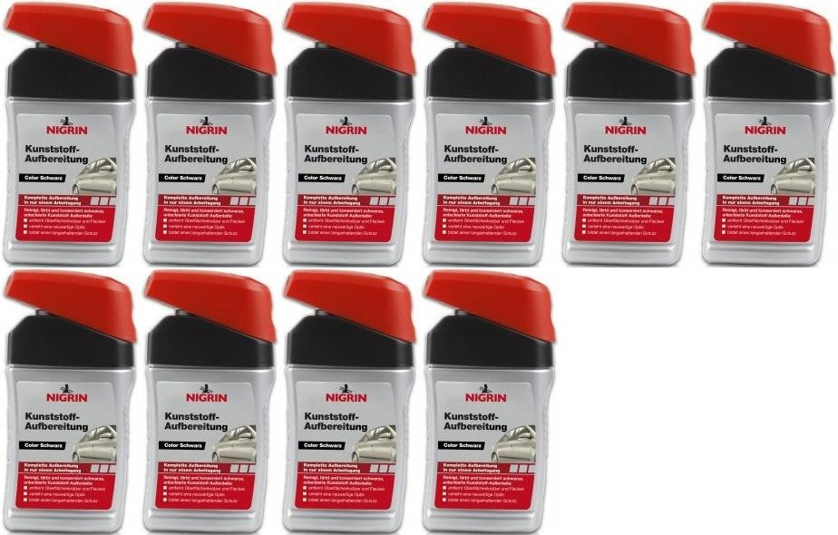 Nigrin Kunststoff-Aufbereitung Color schwarz 10x 300 Milliliter