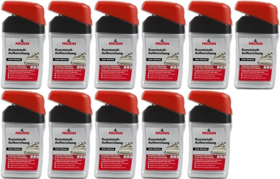 Nigrin Kunststoff-Aufbereitung Color schwarz 11x 300 Milliliter