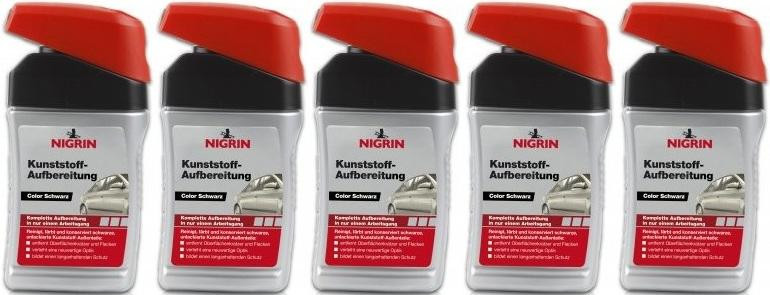 Nigrin Kunststoff-Aufbereitung Color schwarz 5x 300 Milliliter