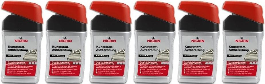 Nigrin Kunststoff-Aufbereitung Color schwarz 6x 300 Milliliter