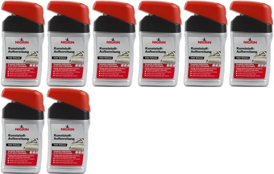 Nigrin Kunststoff-Aufbereitung Color schwarz 8x 300 Milliliter