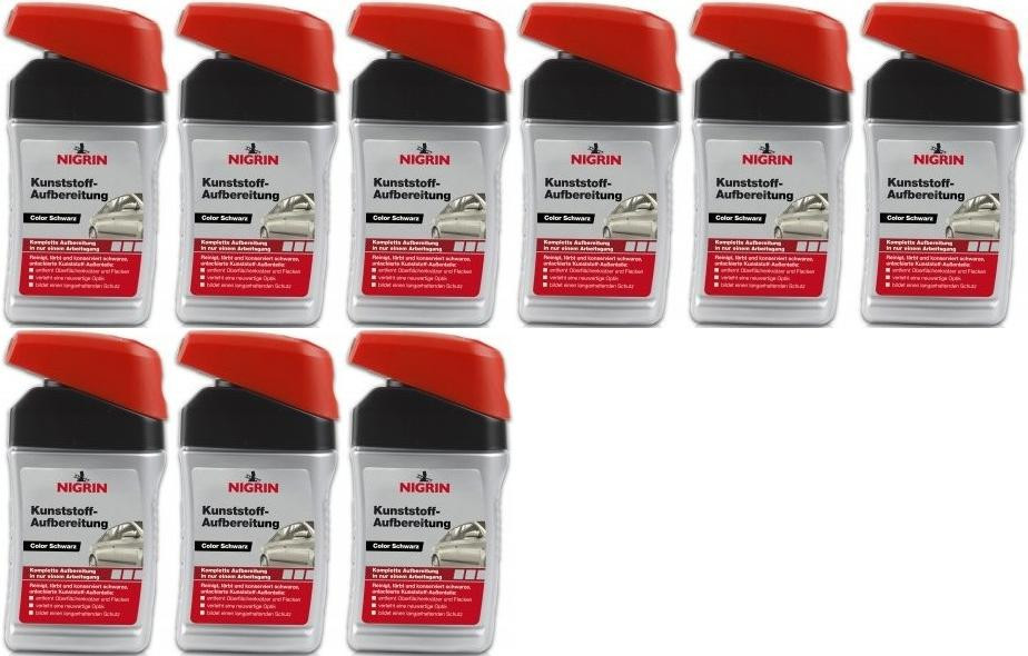 Nigrin Kunststoff-Aufbereitung Color schwarz 9x 300 Milliliter