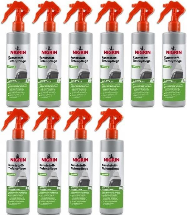Nigrin Kunststoff-Tiefenpflege glänzend 10x 300 Milliliter