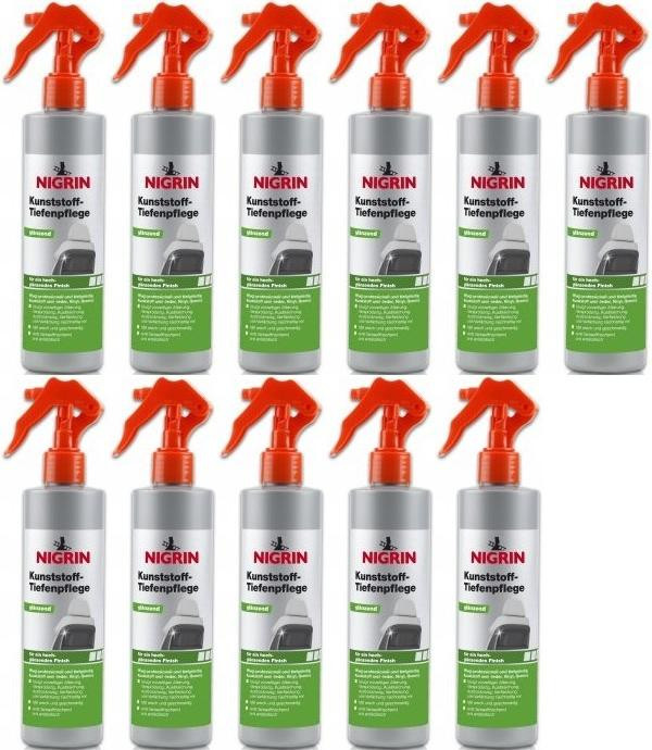 Nigrin Kunststoff-Tiefenpflege glänzend 11x 300 Milliliter