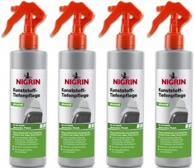 Nigrin Kunststoff-Tiefenpflege glänzend 4x 300 Milliliter