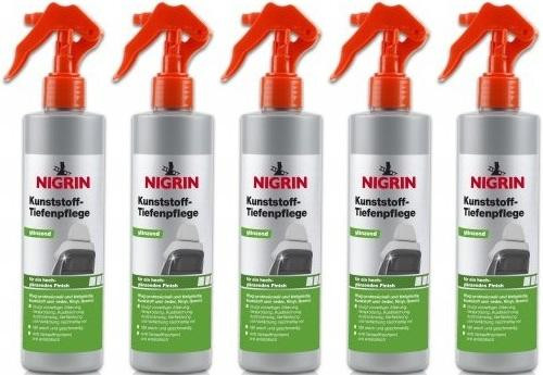 Nigrin Kunststoff-Tiefenpflege glänzend 5x 300 Milliliter