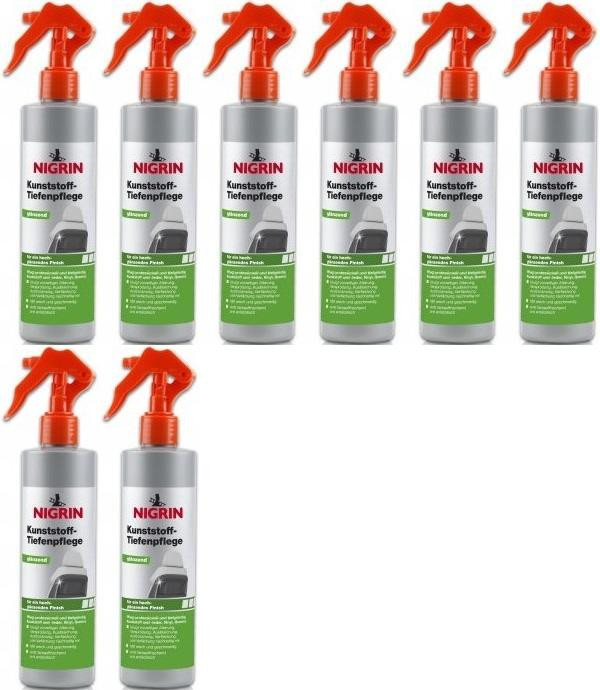 Nigrin Kunststoff-Tiefenpflege glänzend 8x 300 Milliliter