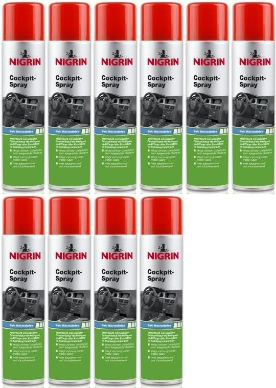 Nigrin Cockpit-Spray Meeresbrise 10x 400 Milliliter
