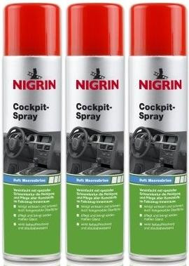 Nigrin Cockpit-Spray Meeresbrise 3x 400 Milliliter